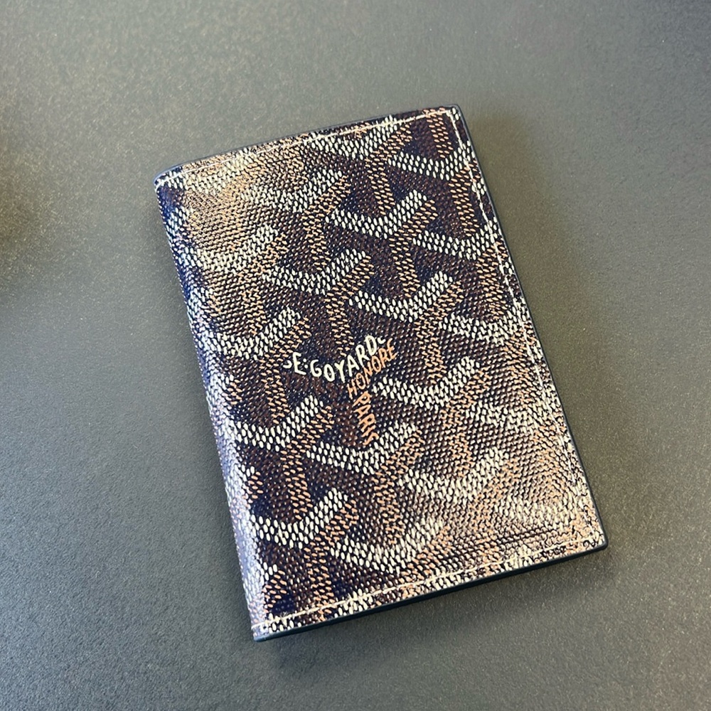 Goyard Saint Marc Card Case Wallet Blue